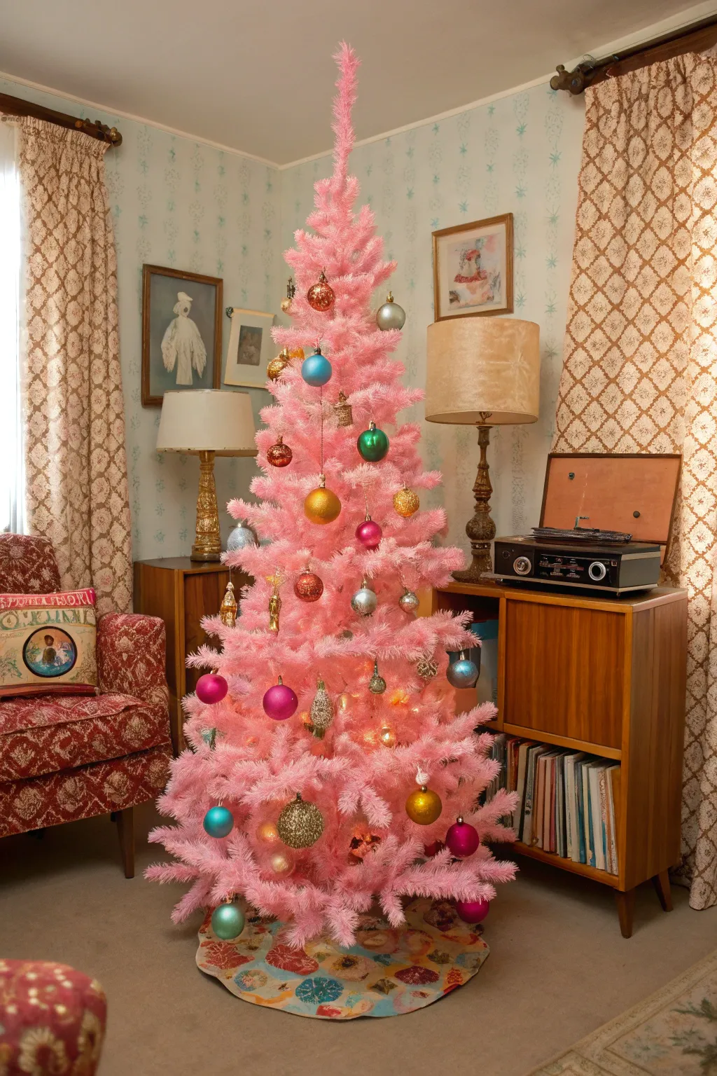 Modern Pink Tree Design Ideas for Christmas